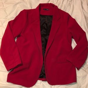 Fire Red Blazer